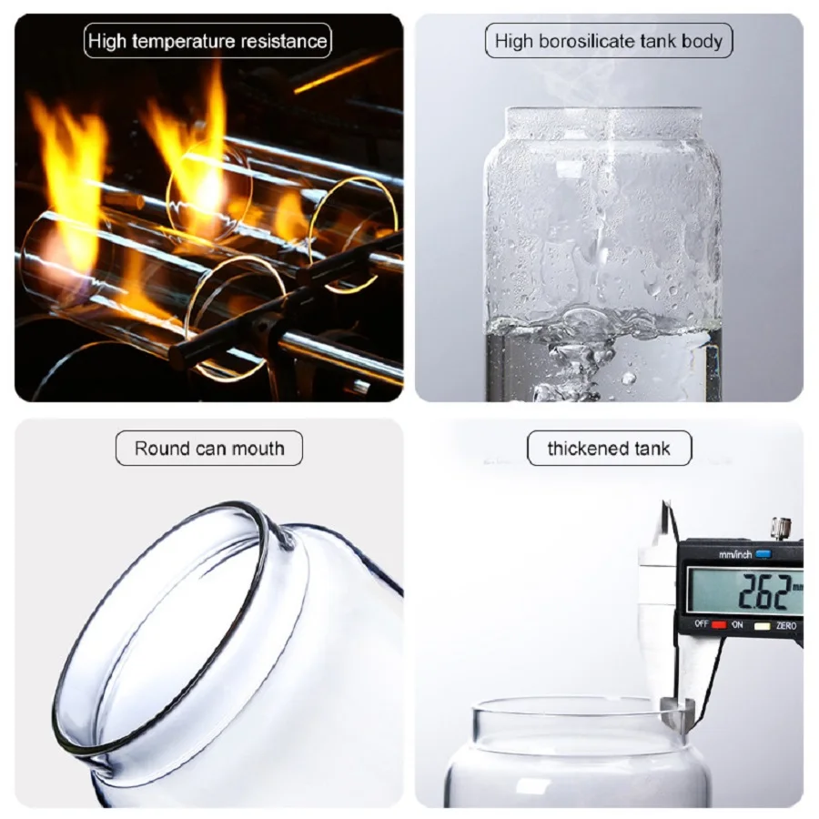 Kitchen Glass Storage Jars with Airtight Lids coffee container Wooden Lid Glass Pantry Canister for Beans Rice Sugar organizer