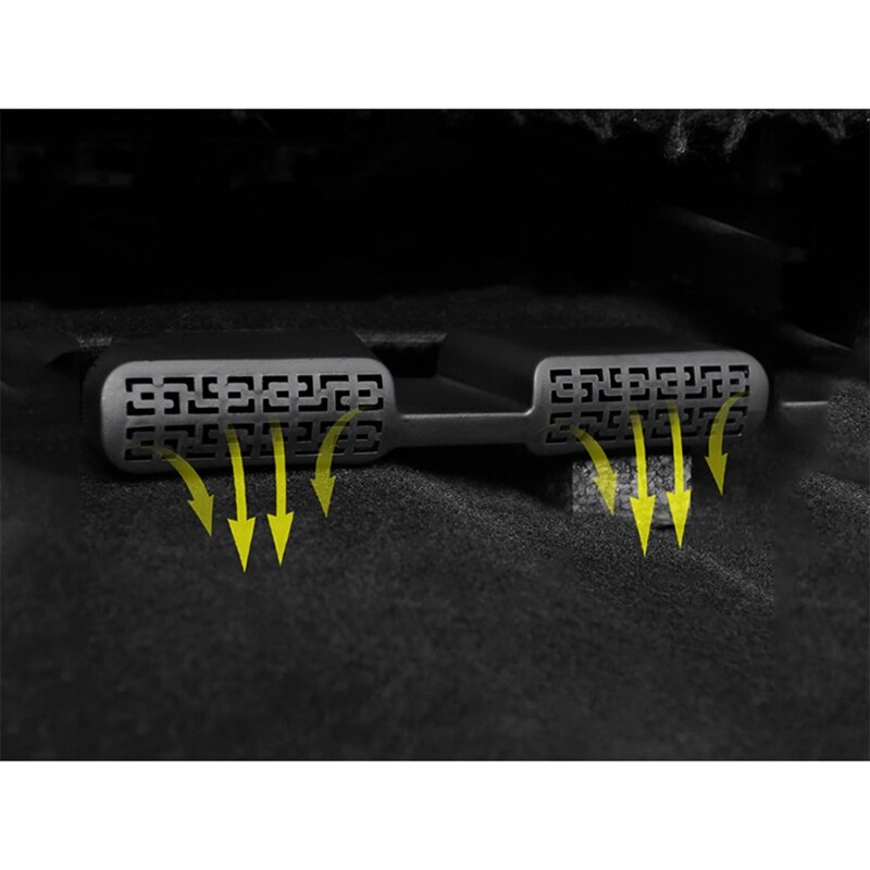 1 par de cubiertas de rejillas de ventilación para el aire acondicionado del coche, Protector de ventilación para el suelo del calentador de CA para Geely Atlas Proton X7