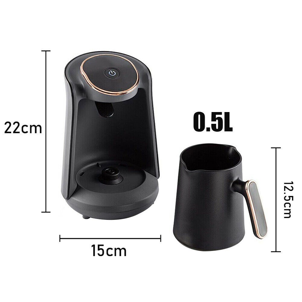 500ml Portable Electrical Coffee Pot Automatic Turkish Coffee Machine Cordless Electric Pot AC 220~240V Travel coffee maker
