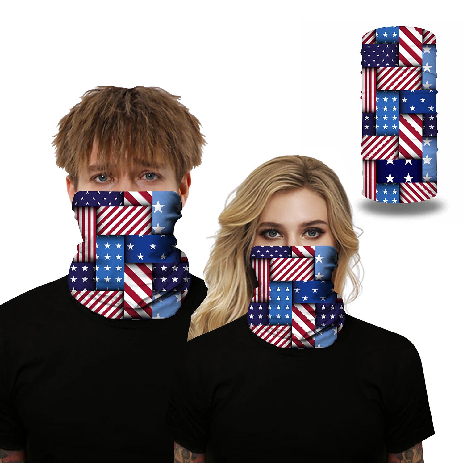 3D flag Print Magic Scarf Scarves Neck Face Mask Men Women Scarf Seamless Bandana Windproof Headwear Outdoor Hiking