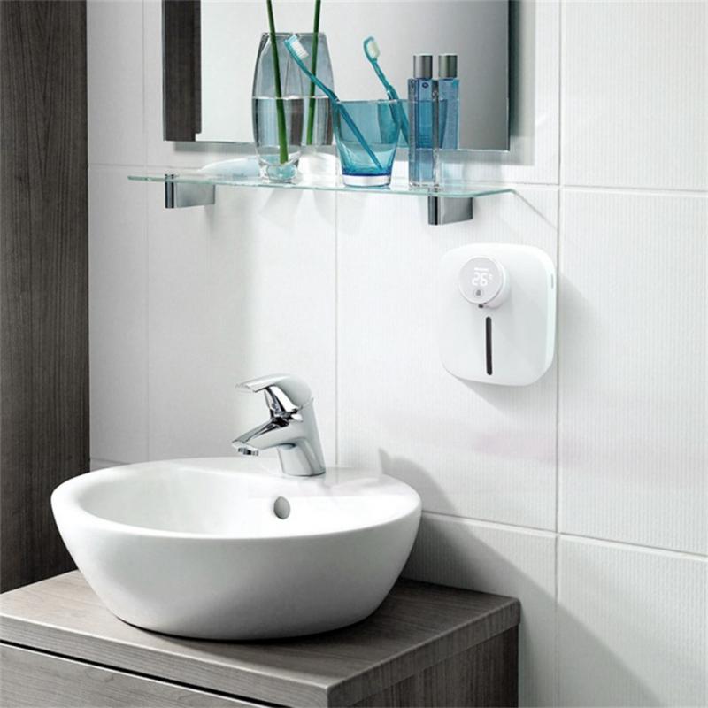 Dispensador de jabón automático para baño, máquina desinfectante con Sensor Digital recargable, sin contacto, 320ML