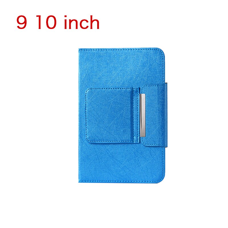 Bezprzewodowa klawiatura Bluetooth na tablet PU skórzane etui ze stojakiem pokrywa dla Podkładka 7 8 cali 9 10 cali dla IOS android okna: 9 10 cal niebieski