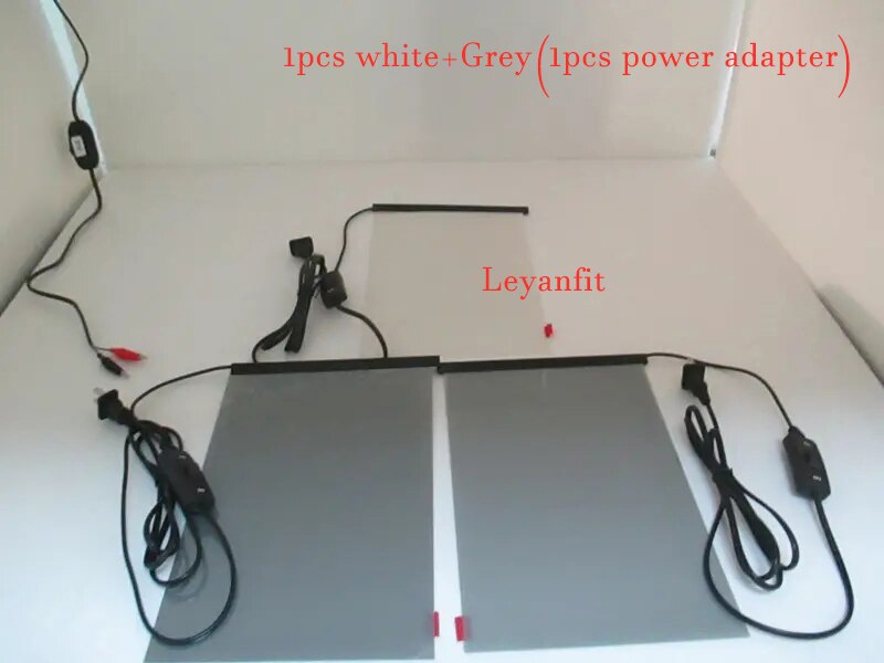25 * 25 cm pdlc Film Automobile Film Privacy Building window Glass Intelligent Film pdlc Magic switchable transparent Sample size for Testing: White and Grey 2pcs