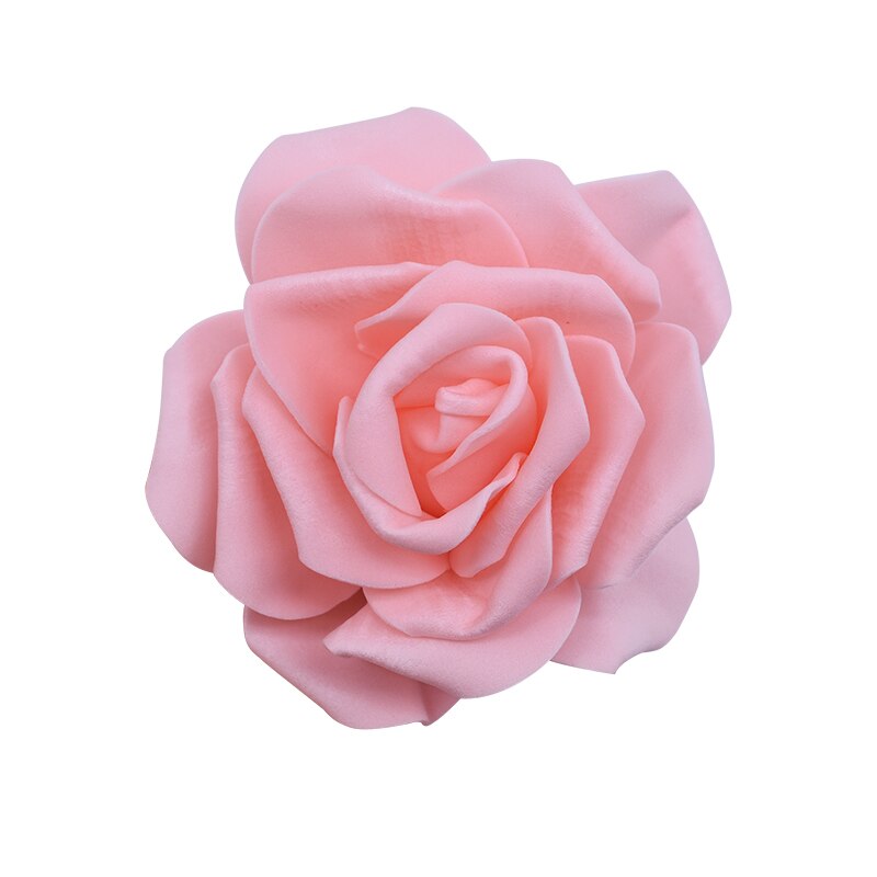 30Pcs 8 Cm Grote Foam Rose Kunstmatige Bloemhoofdjes Voor Bruiloft Decoratie Diy Kransen Boeket Handgemaakte Ambachten Accessoires: F07 Peach