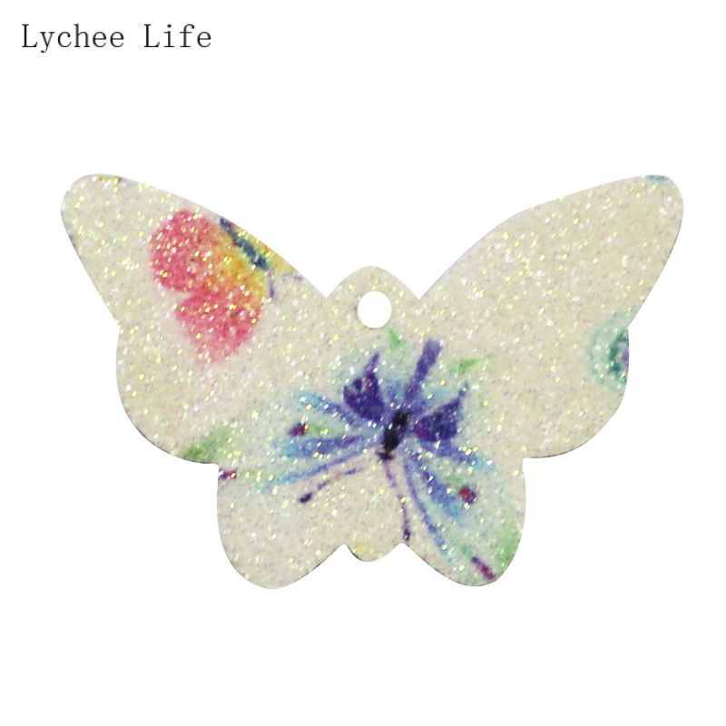 Lychee Leven 10 Stks/partij Vlinder Lederen Pads Handgemaakte Diy Oorbellen Oorsteker Sieraden Materiaal Leer Maken Accessoires: 2
