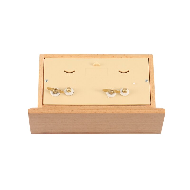 Retro Analog Chess Clock Timer - Wind-Up Mechanical Chess Clock, No Battery Needed Wooden