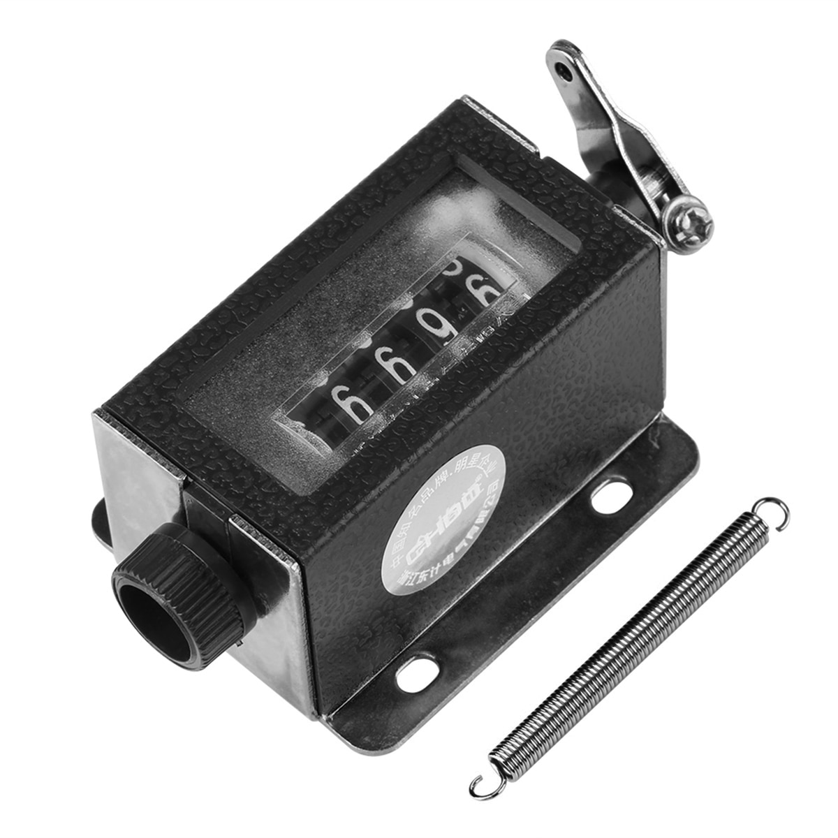 D67-F 5 Digit Mechanical Resettable Manual Hand Pull Stroke Tally Counter For Textiles Machinery Winding Hill Printing