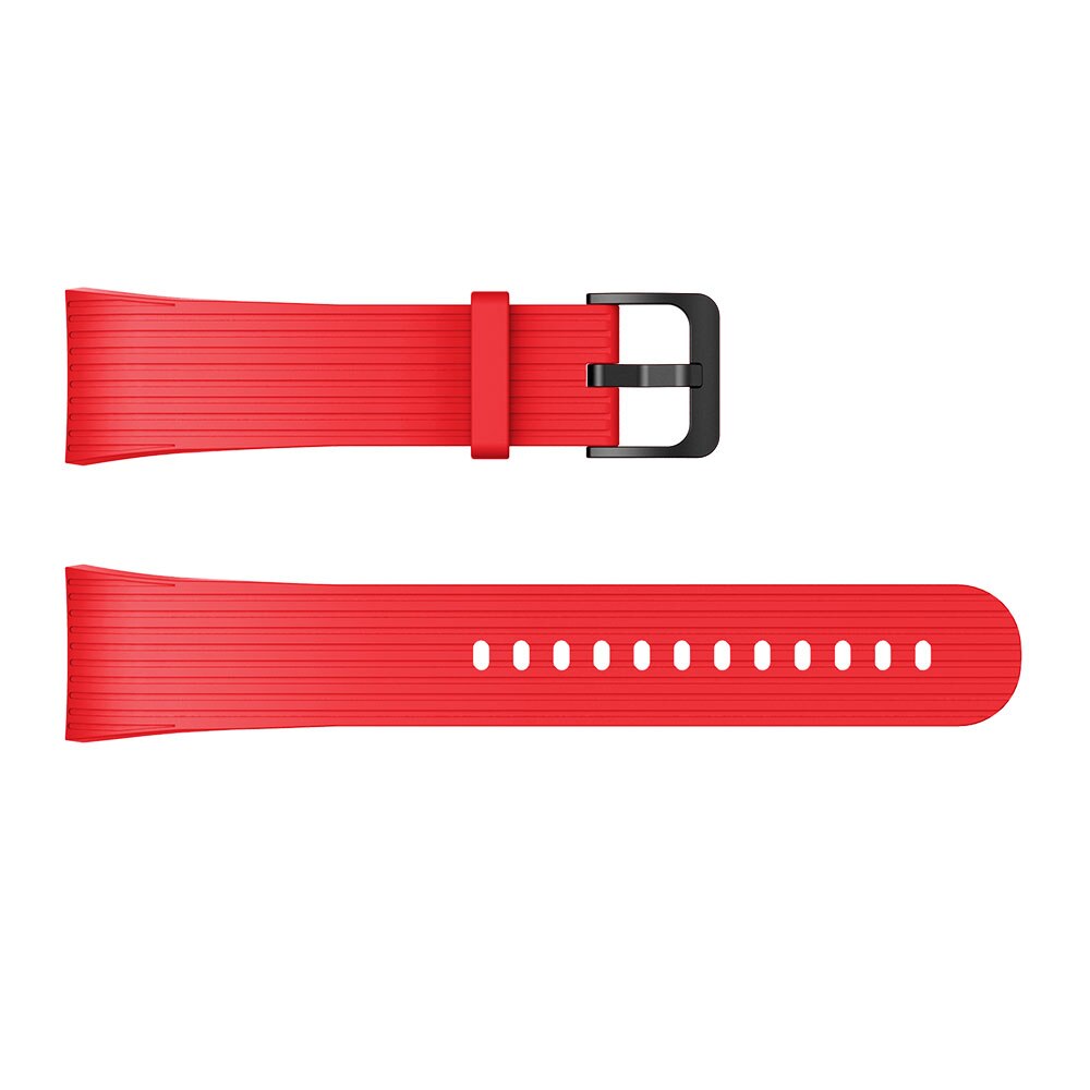 Behua vervangende polsband voor samsung gear fit 2 pro band siliconen polsband voor samsung fit 2 sm-r360 waterdicht l/s maat: Rood / S-maat