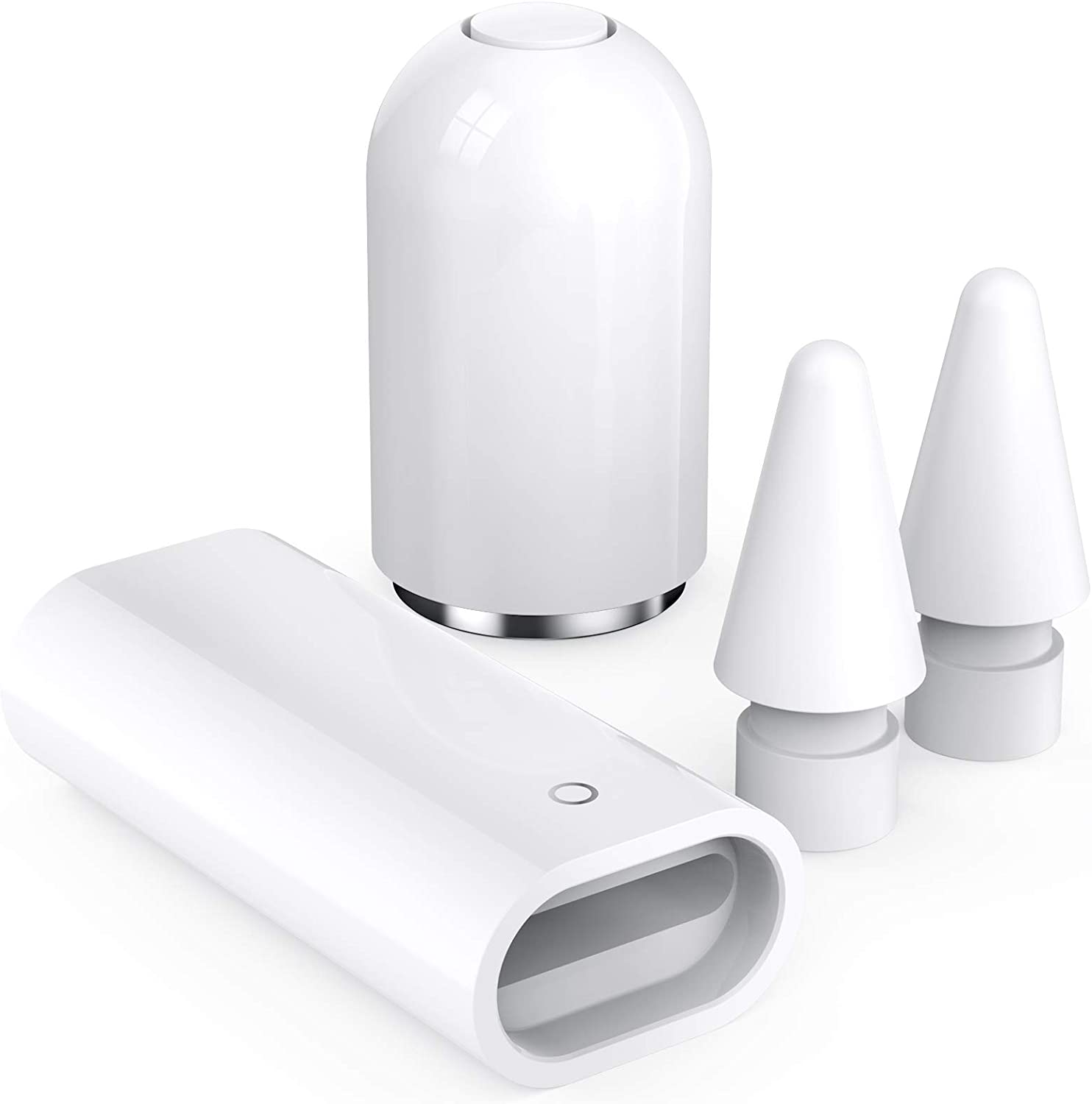 Kompatibel med apple pennspets och magnetisk ersättningslock/laddningsadapter för apple penna 1st generationens tillbehör