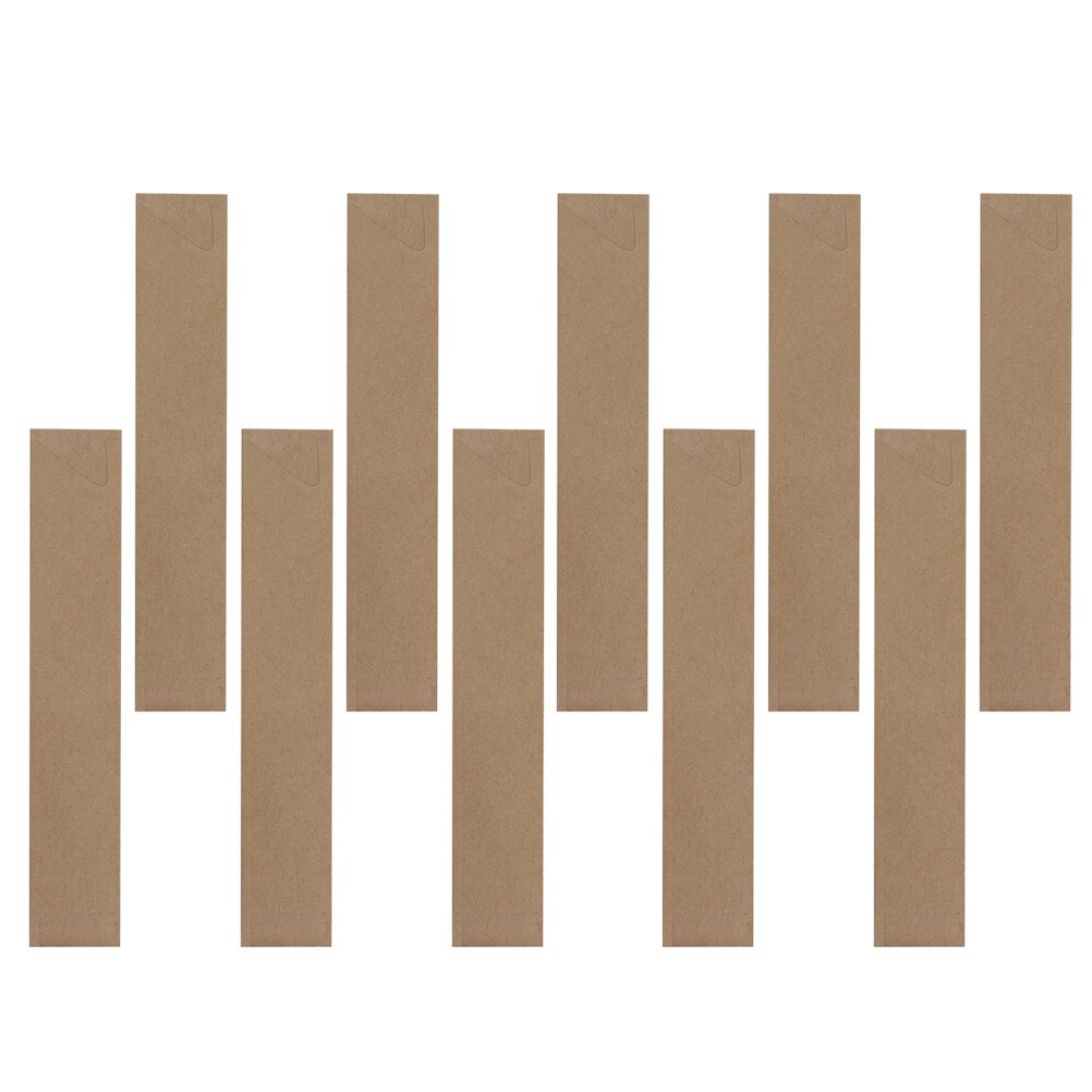 100Pcs Disposable Kraft Paper Chopstick Packing Bags Waterproof Cutlery Bags: Default Title