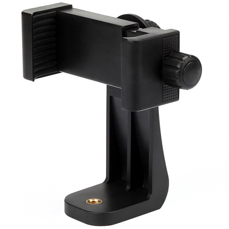 Rotazione a 360 gradi supporto da scrivania nero supporto per Clip per telefono cellulare supporto verticale 1/4 Clip di fissaggio a vite per IPhone 11 per Huawei: Default Title