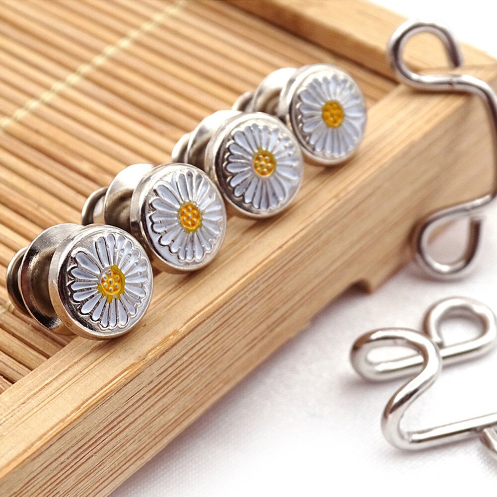 20pcs Sewing Tools Waist Buckle Extender Set Durable Reusable With Hook Adjustable Jean Button Metal DIY For Pants Expansion