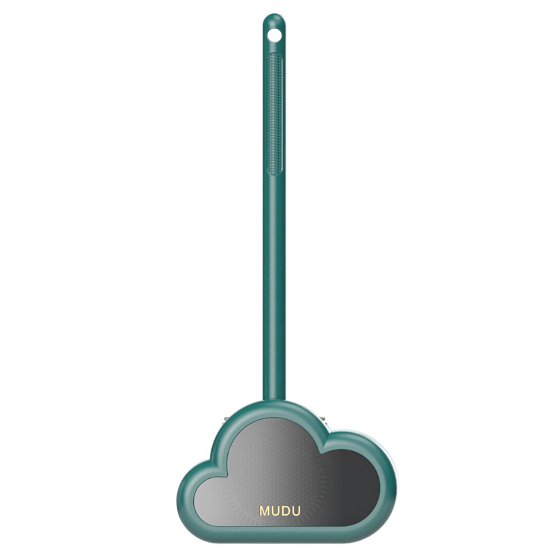 Siliconen Toiletborstel Muur Gemonteerde Automatische Reiniging Tool Wc Kloof Borstel Opknoping Flexibele Haren Borstel Badkamer Accessoires: Green B