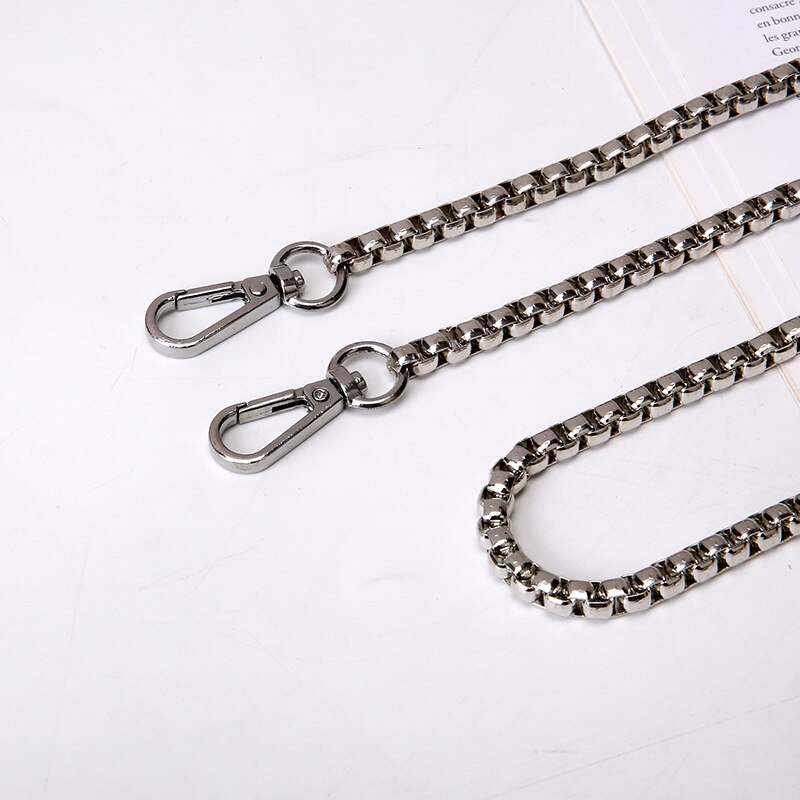 Bag Chain Strap Belt Hardware Shoulder Handbag Metal Replacement Bag Part DIY Strap Accessories for Women Chain Bag: b3 Sliver / 100 cm