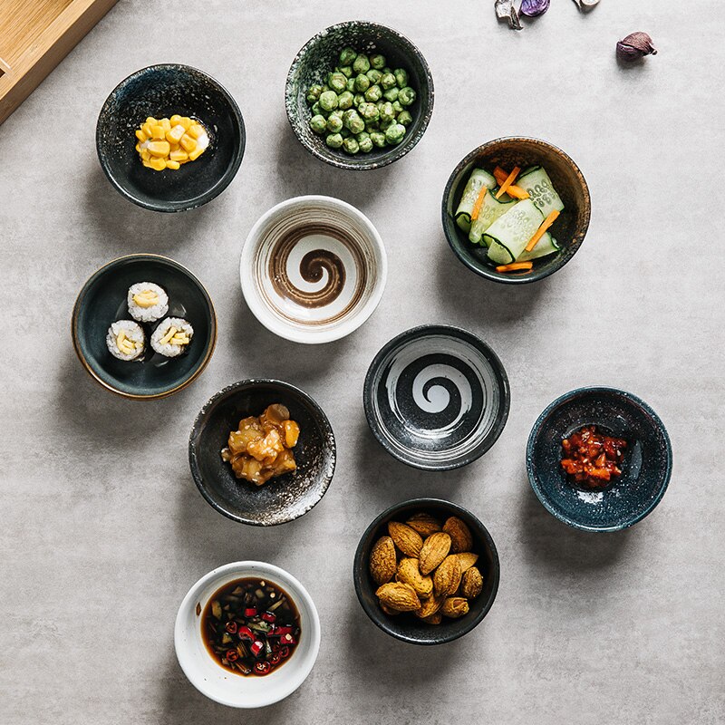 Japanese Style Nine Grid Plate Pot Tableware Barbecue Restaurant Bamboo and Wood Grid Plate Dishes Sushi Sauce Bowl