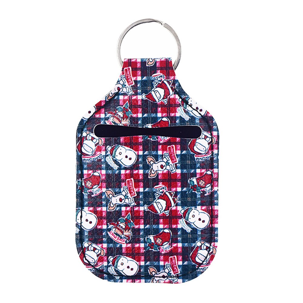 1Pcs Travel Neoprene Sanitizer Bottle Holder Bags with Keychain Hand Soap Bottle Holder Cover Reusable for 30ml Bottles: 13