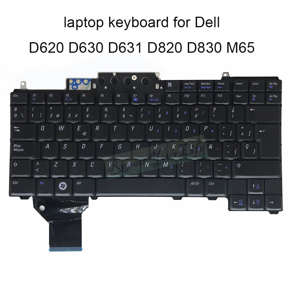 0HY249 Vervanging Toetsenborden Voor Dell Latitude D620 D630 D631 D820 M65 HY249 K060425F Sp Spaans Zwart Toetsenbord