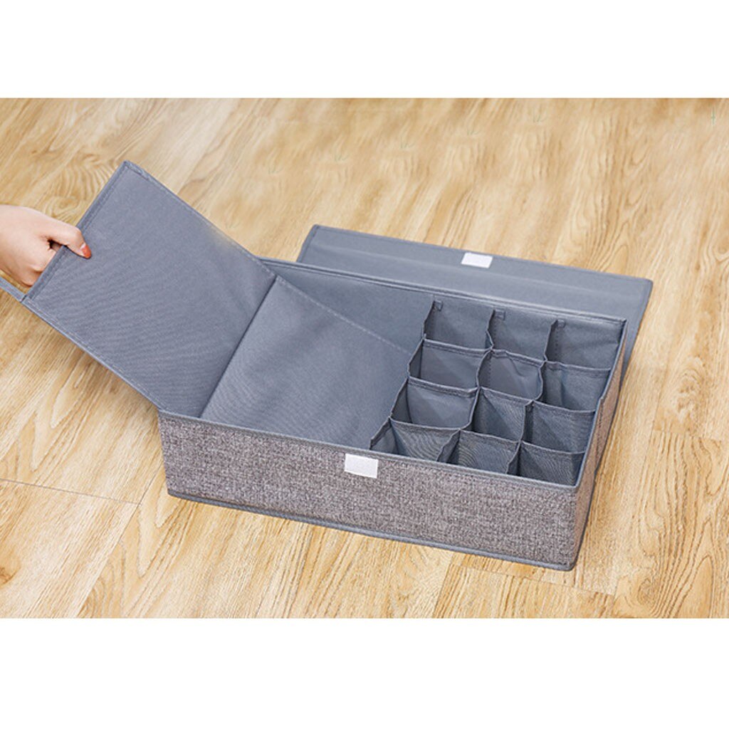 Clothes organizer Storage Box rangement Foldable Closet Organizer For Bra Underwear Drawer Divider organizador maquillaje