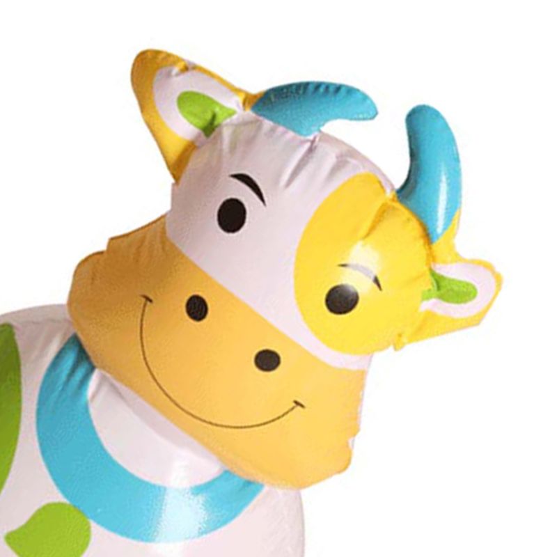 PVC Inflatable Tumbler Children Toy Cute Cartoon Animal Shape with Bell Infant Punching Bag Interactive Toys