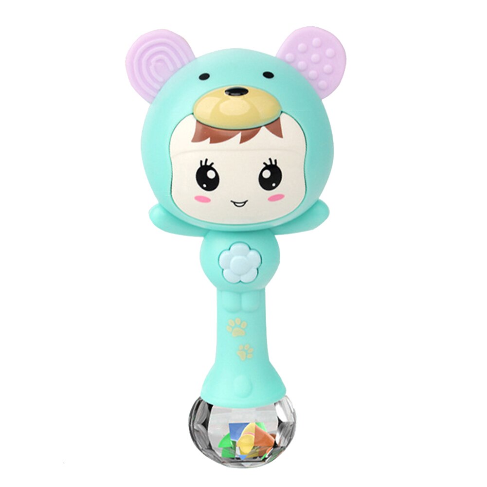 Zabawki dla niemowląt niemowlę dziecko kreskówka drżenie grzechotka noworodek dzwonek ręczny oświetlenie robić zastosowań muzycznych rytm gryzak zabawki edukacyjne robić nauczania początkowego