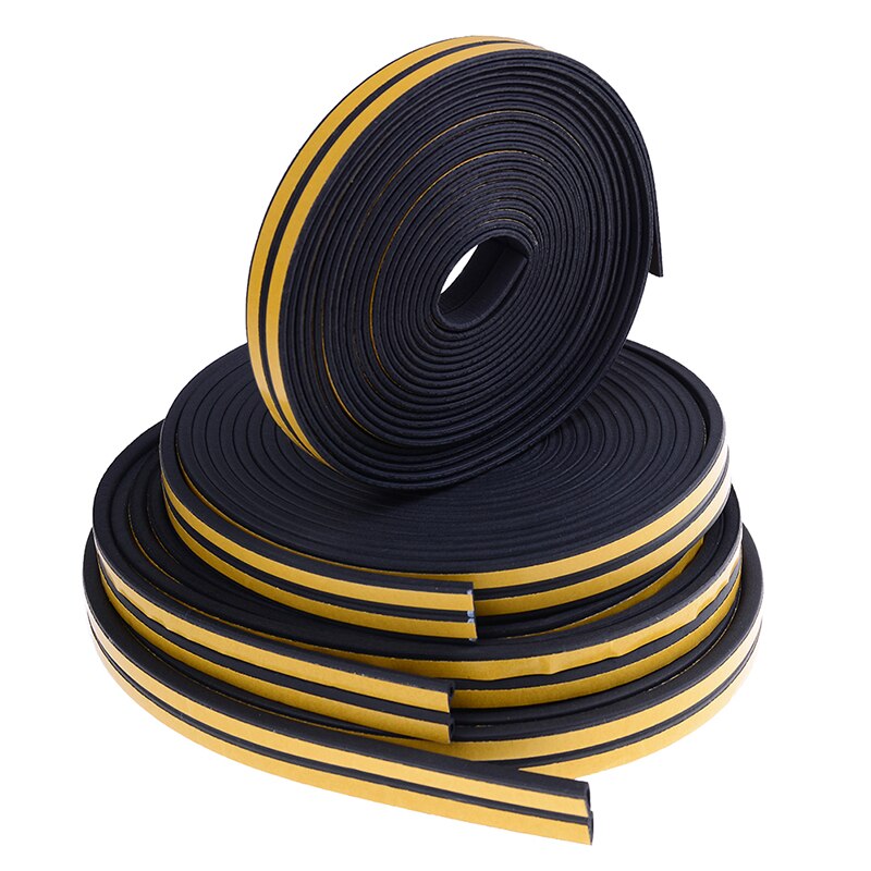 10M Diepgang Excluder Zelfklevende Rubber Deur Raam Afdichting Strip Roll Foam