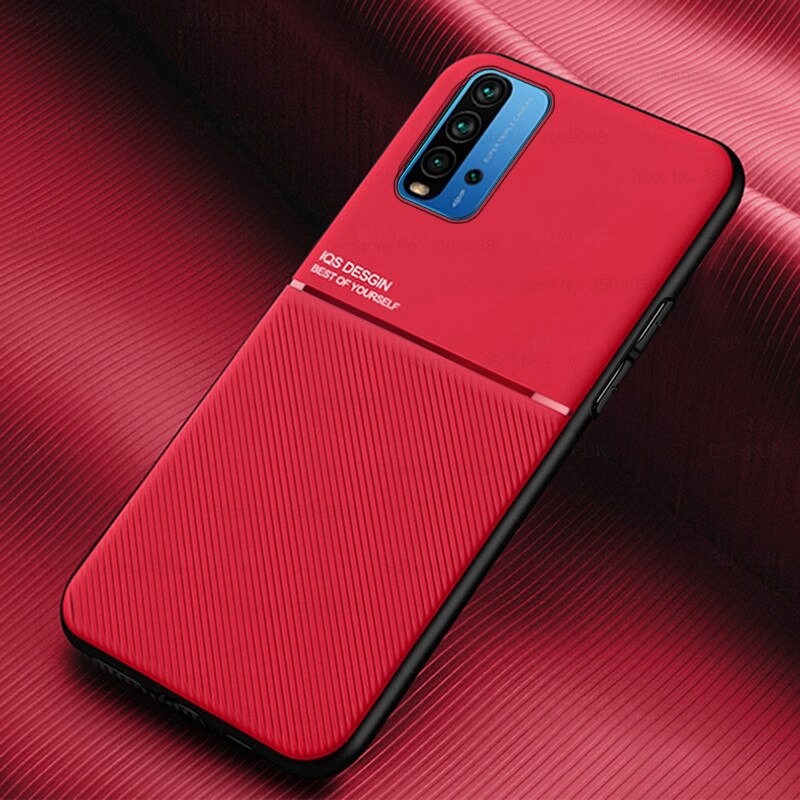 Funda magnética de cuero para xiaomi redmi9t redmy remi redmi 9 t 9 t, carcasa de silicona a prueba de golpes de 6,53 pulgadas: red