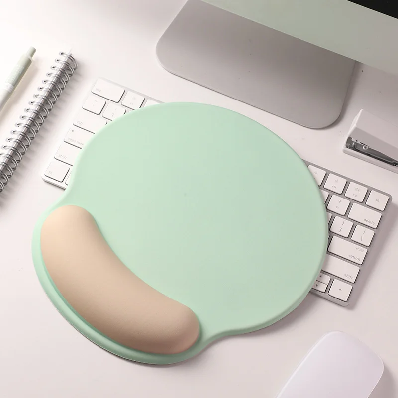 Polssteun Muismat Toetsenbord Pad Set Ergonomisch Kussen Gaming Muizen Mat Office Home Pc Laptop Desktop 3d Hand Ondersteuning Muismat: Bruin