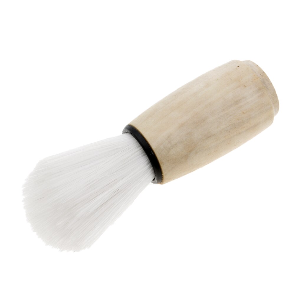 Wooden Handle Bristle Hair Shaving Brush | Salon Hair Cutting Neck Duster Brush