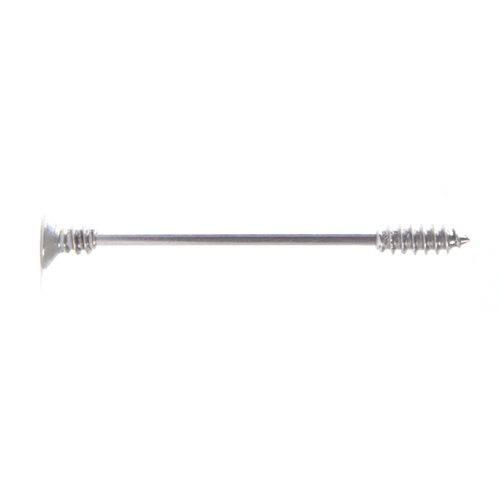Серьги skrue industrielle stilladsbar øre brusk helix barbell piercing smykker: Sølv