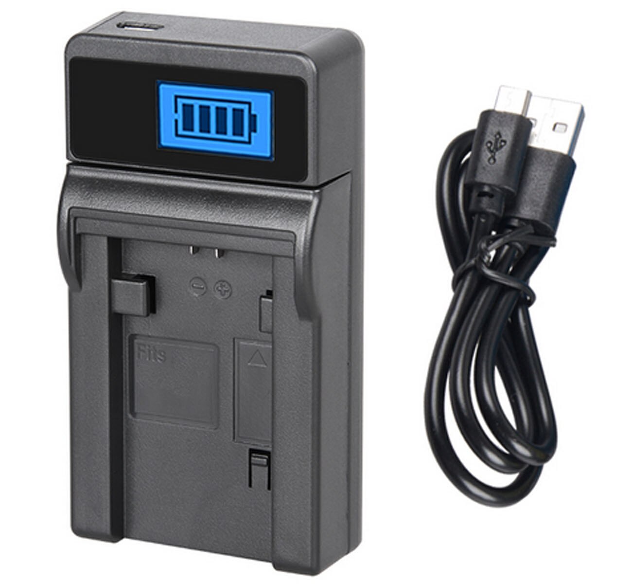 Battery Charger for JVC Everio GZ-MG20, GZ-MG21, GZ-MG22, GZ-MG26, GZ-MG27, GZ-MG30, GZ-MG31, GZ-MG37, GZ-MG37U Camcorder: 1x LCD USB Charger
