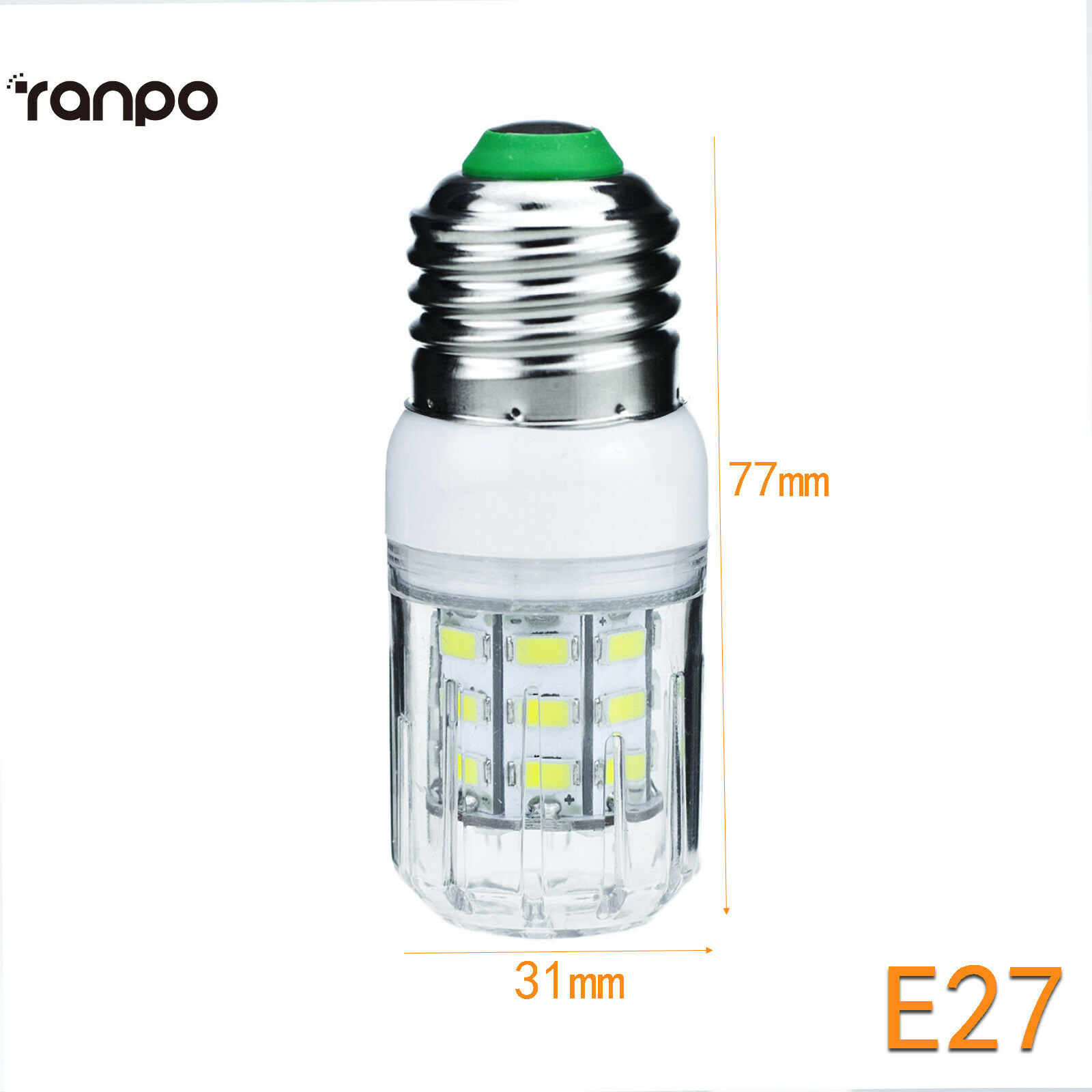 E27 E14 7W LED Corn Light Bulbs DC2V DC24V Luce LED Screw Base Neutral White Lamps 360 Ray For Home Lighting Decoration
