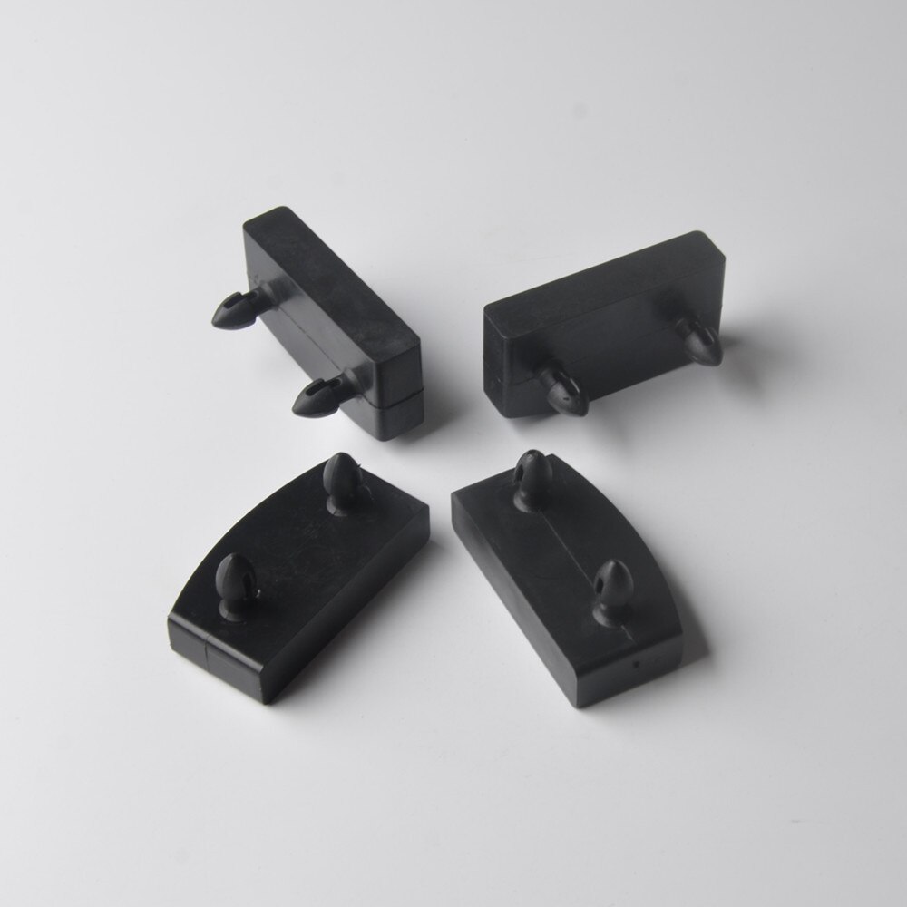 60PCS Black Plastic Square Replacement Sofa Bed Slat Centre End Caps Holders Inner Rubber Sleeve Size 9mmx53mm 9mmx55mm 9mmx62mm
