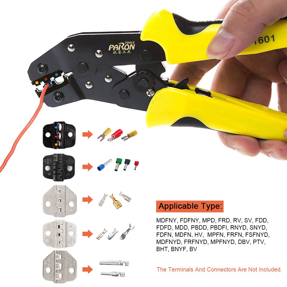 Crimping Tool Mutifunction Wire Crimpers Engineering Ratcheting Terminal Crimping Pliers Wire Strippers Bootlace Ferrule Crimper