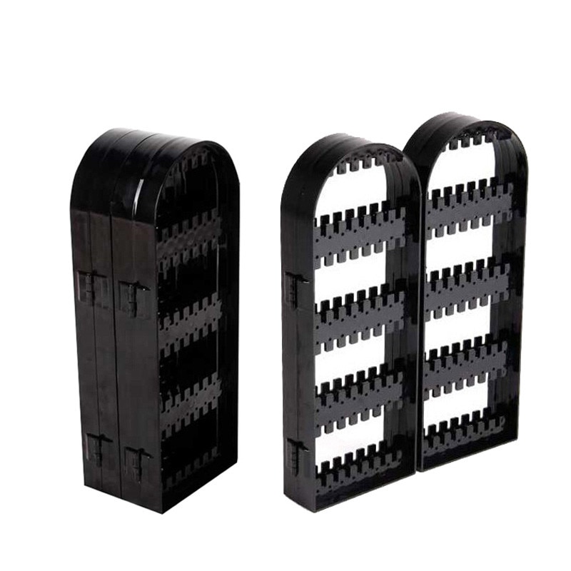 120/180/240/360holes Plastic Clear Earrings Studs Display Rack Folding Screen Earring Jewelry Display Stand Holder Storage Box