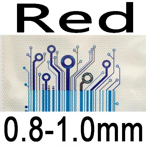 Gomma da ping-pong ping-pong allungabile lunga codice Sanwei con spugna: Red 0.8-1.0mm