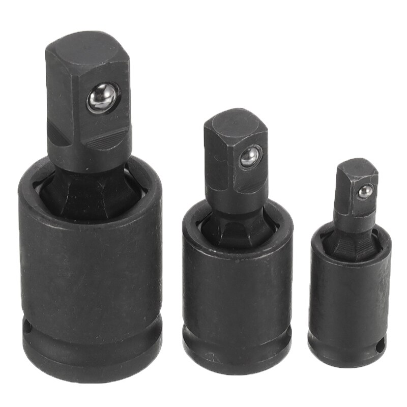 Pneumatic Universal Joint Ratchet Angle Extension 1/4" 3/8" 1/2" Bar Socket Adapter Manual Bendable Adapter Socket Tools