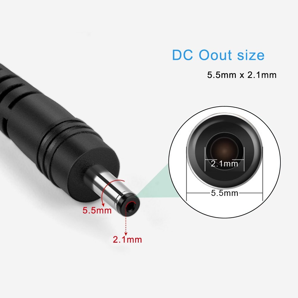 DC12V 2A Power Supply Adapter,AC100-240V to DC12V Transformers,Power Supply for LED Strip Lights CCTV Camera 2.1mm X 5.5mm