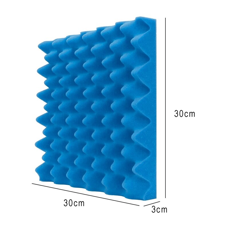 12Pack Acoustic Foam Panels Egg Crate Foam Sound Proof Padding Studio Acoustical Treatments Foam 1 InchX12 InchX12 Inch