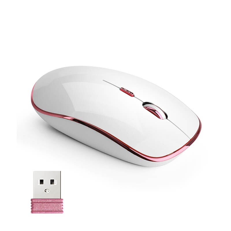 JOYACCESS Wireless Mouse Computer Thin Mouse 2400DPI Silent Mause Ergonomic Mouse 2.4Ghz USB Optical Mice for Laptop PC Desktop: Default Title