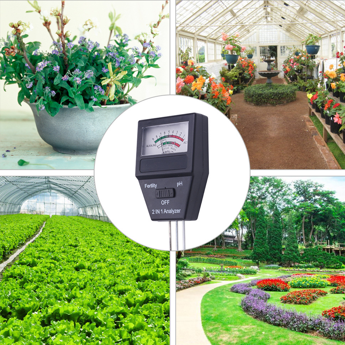 Leverancier van 3-in-1 pH-vocht- en temperatuurtester voor de bodem