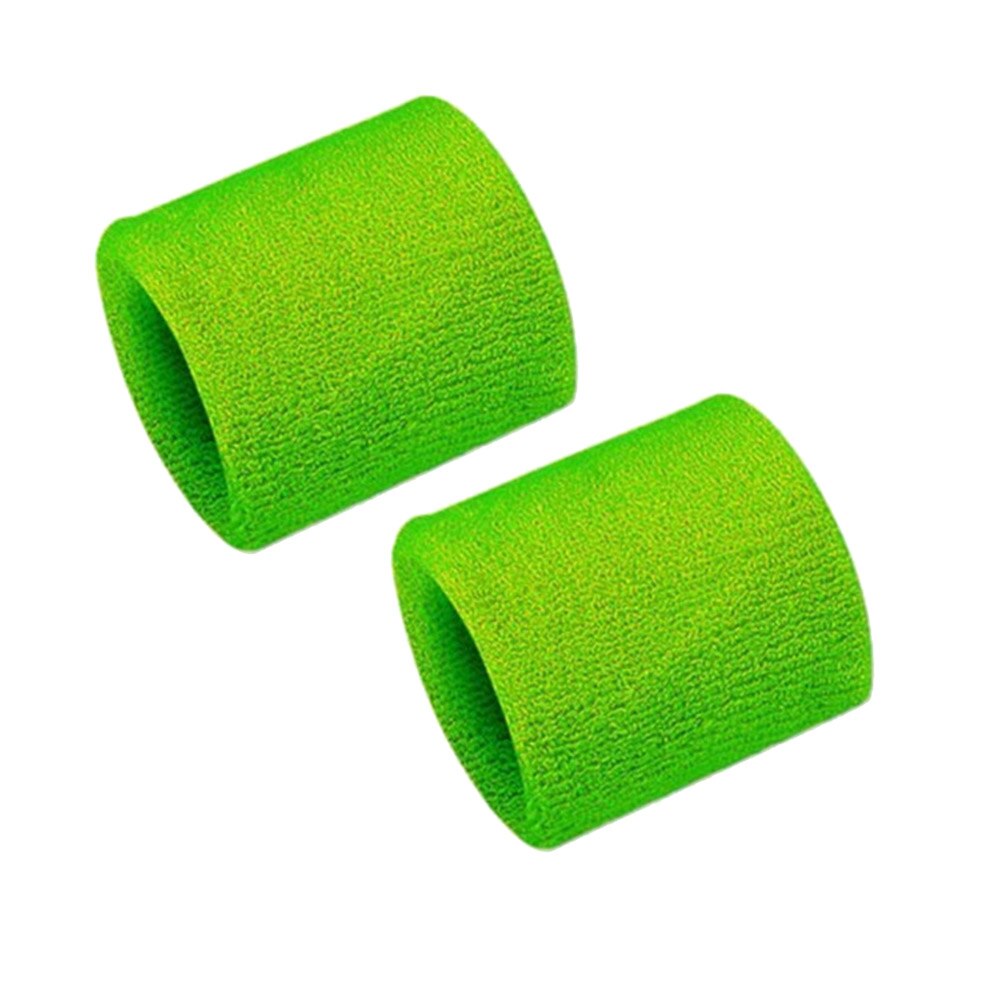 Training Zweetband Oefeningen Band 1 Paar Unisex Zweet-Absorberende Polyester: green / 10 8cm