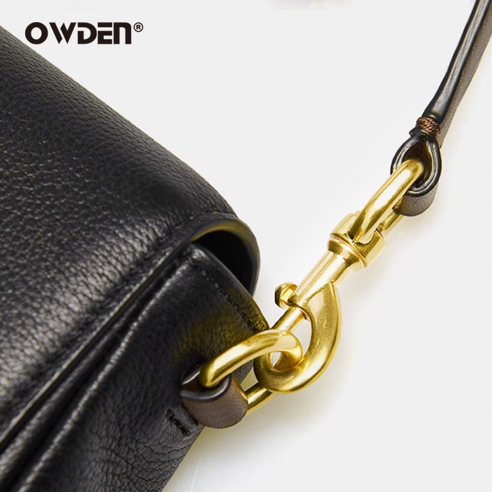 OWDEN 2Pcs Pure Solid Brass Trigger Swivel Eye Bolt Snap Hook
