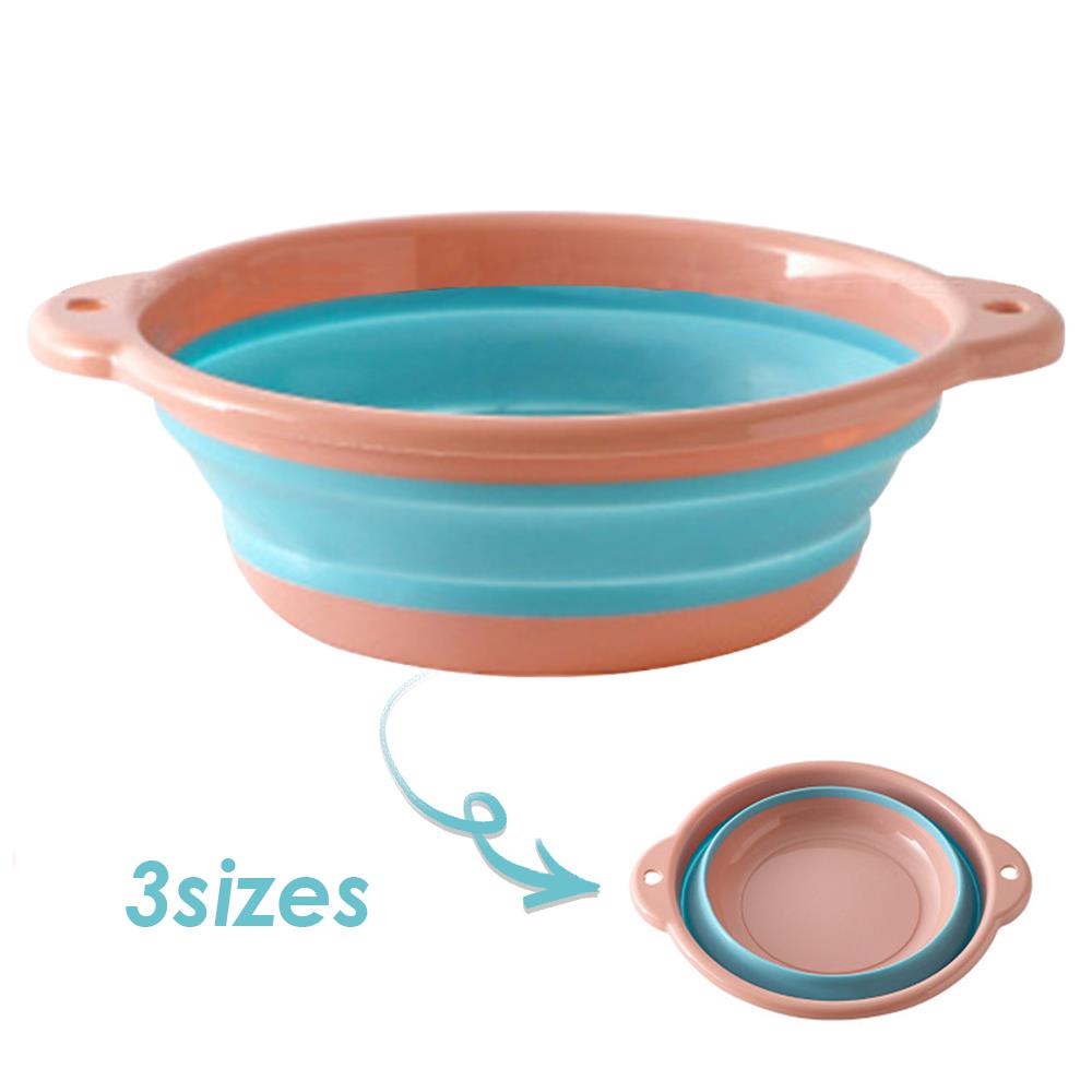 High Capacity Fruit Basin Collapsible Basins Folding Bucket Folding Basin Sport Canoe Outing Outdoor Portable Cleaning Supplies