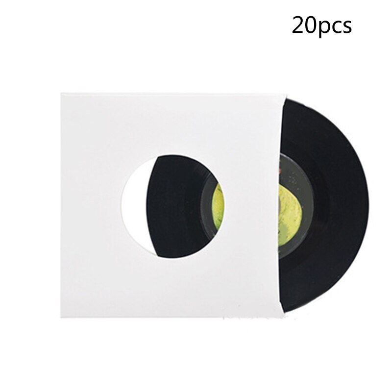 A0KB 20Pcs Disc Paper Cardboard Envelopes Storage Holder Covers Anti-static Container Disc Organizer Bags