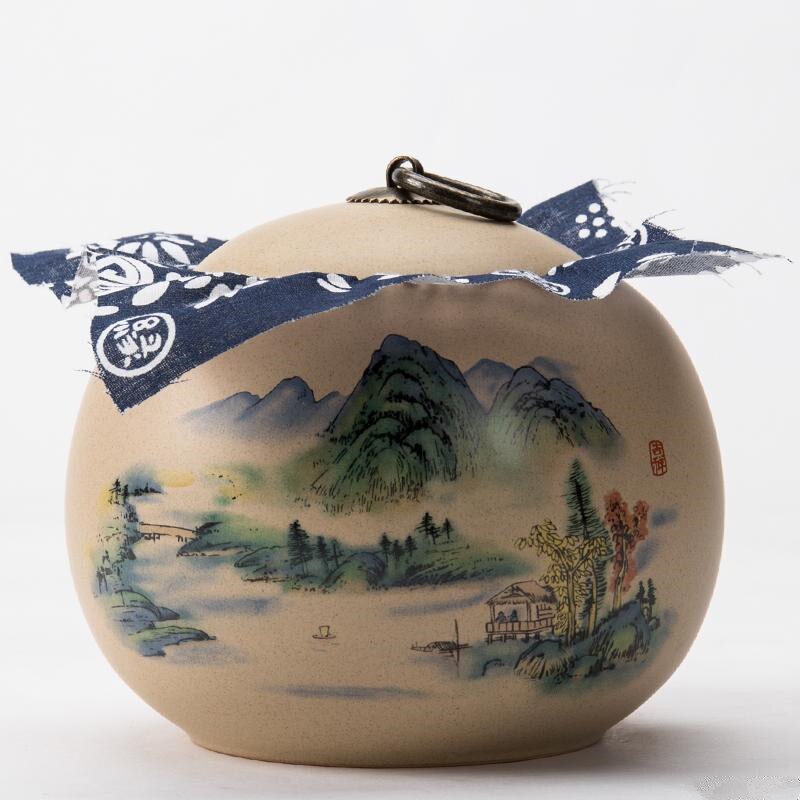 JIA-GUI LUO Farbe Glasur Keramik Tee Caddies Tieguanyin verschlossenen dosen Getrocknete Frucht Tragbare reise Tee Kasten D057