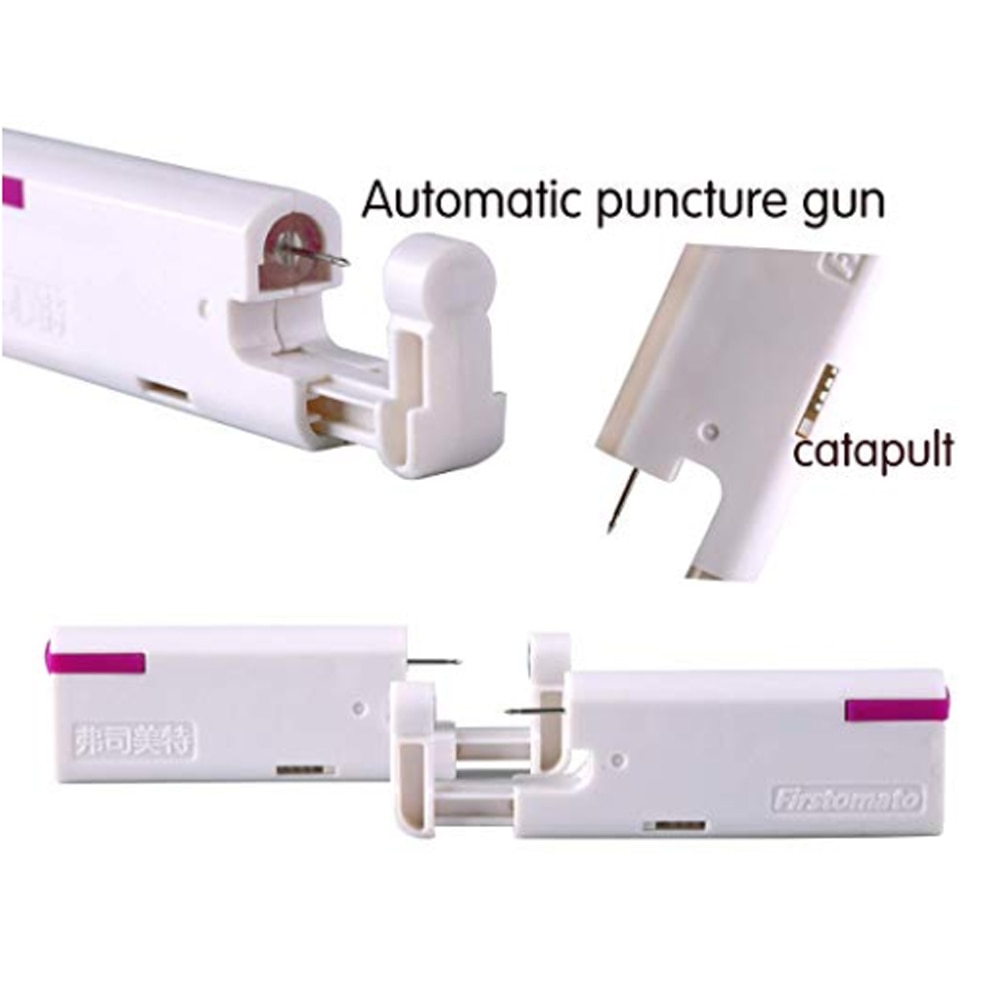 2 pièces oreille clou pistolet jetable aseptique ménage oreille Piercing pistolet Portable oreille Piercing pistolet groupe stérilisé oreille Piercing unité