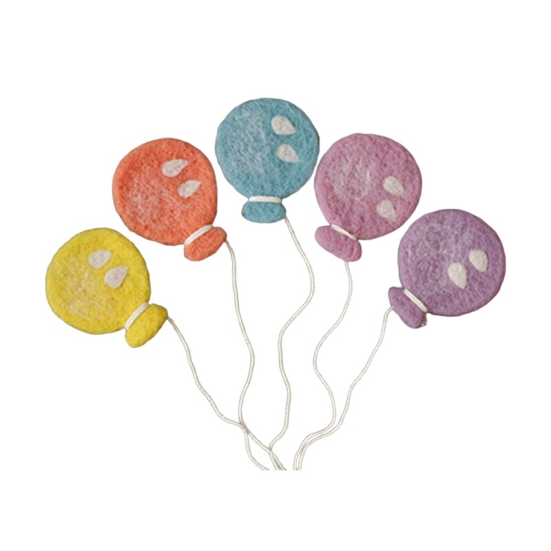 Baby Wolle Filz Ballon Wolke Sterne Mond Drachen Dekoration Neugeborenen Fotografie Stütze Q1FE: C