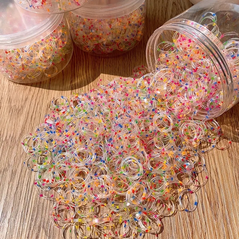 800 Uds. Banda de goma desechable para niñas, lazos para el cabello no daña el cabello, coleteros para niños pequeños, bandas, accesorios para el cabello para niños