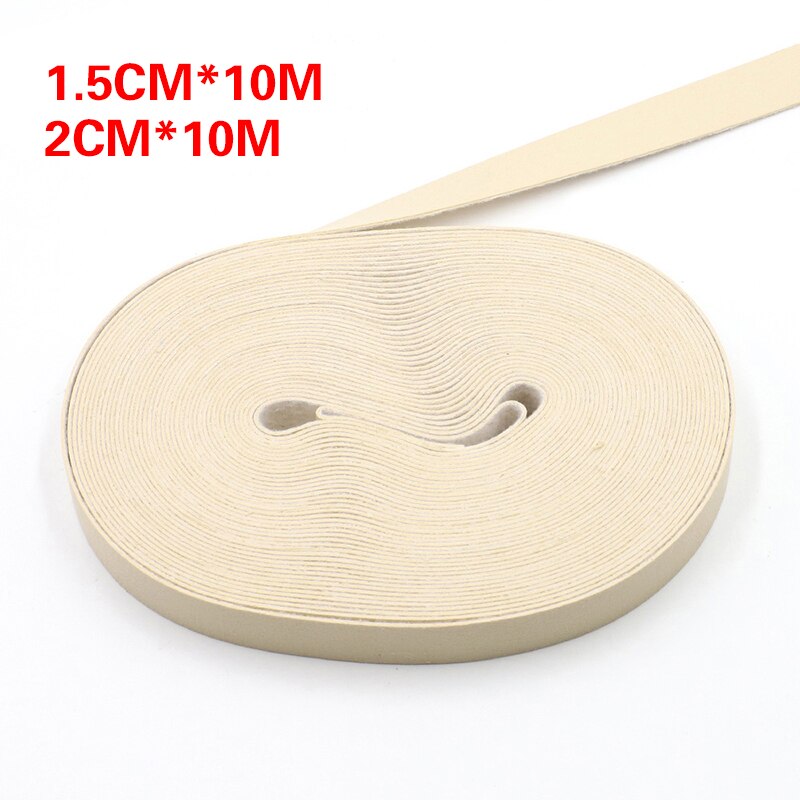 10Meter DIY PU Leather Crafts Straps Strips For Leather crafts Accessory Belt Handle Durable Crafts Making: Beige 1.5cm
