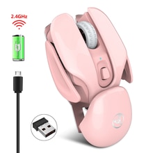 Bezprzewodowa mysz Bluetooth RGB ładowalna mysz bezprzewodowa komputerowa cicha mysz ergonomiczna mysz do gier na laptopa